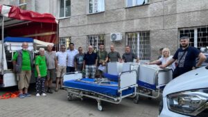 Lviv/Lemberg - Militärkrankenhaus, Ausstattung mit medizinischer Ausrüstung